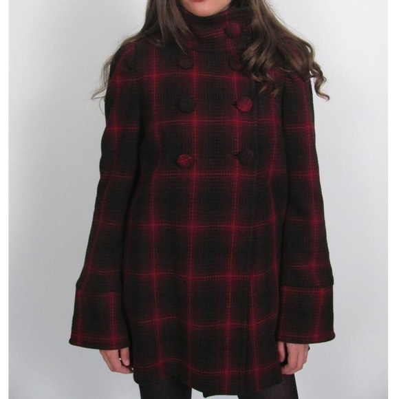 steve madden plaid coat